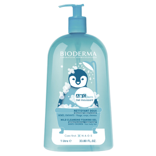 Bioderma ABCDerm Moussant Jemný čisticí gel 1 l