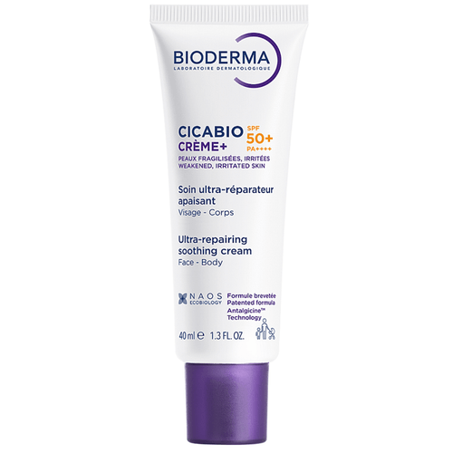 Bioderma Cicabio Krém+ SPF 50+ zklidňující a regenerační krém 40 ml