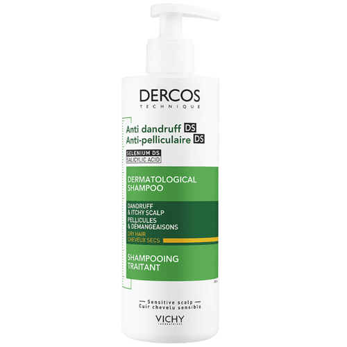 Vichy DERCOS Šampon proti lupům na suché vlasy 390 ml