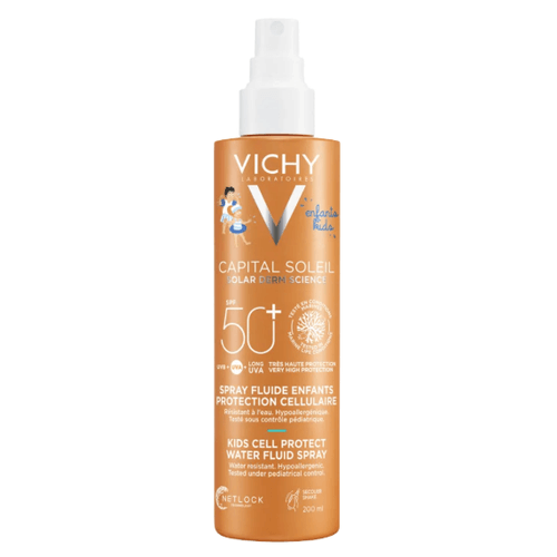 Vichy Capital Soleil Fluidní sprej vhodný i pro citlivou dětskou pokožku SPF50+ 200 ml