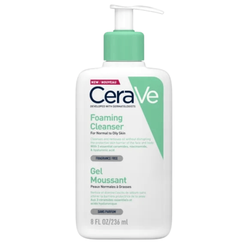 236 ml CeraVe Čisticí pěnivý gel na normální až mastnou pleť
