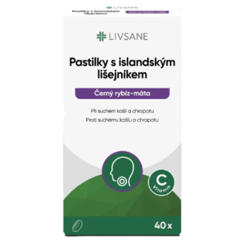 Livsane Pastilky s islandským lišejníkem 40 ks