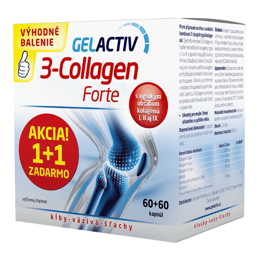 GelActiv 3-Collagen Forte 120 kapslí