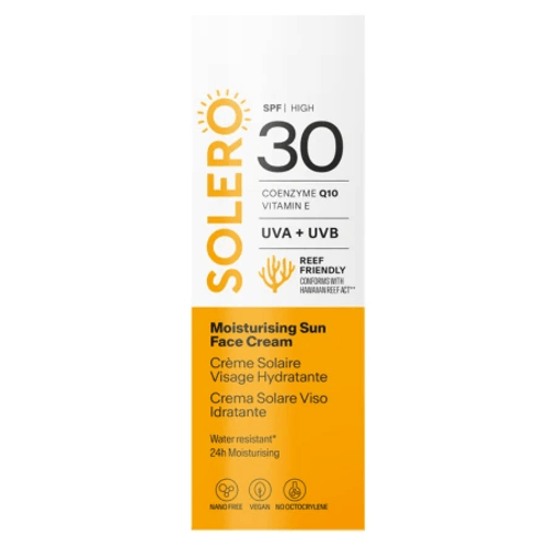 SOLERO Hydratační opalovací krém na tvář SPF30 50 ml