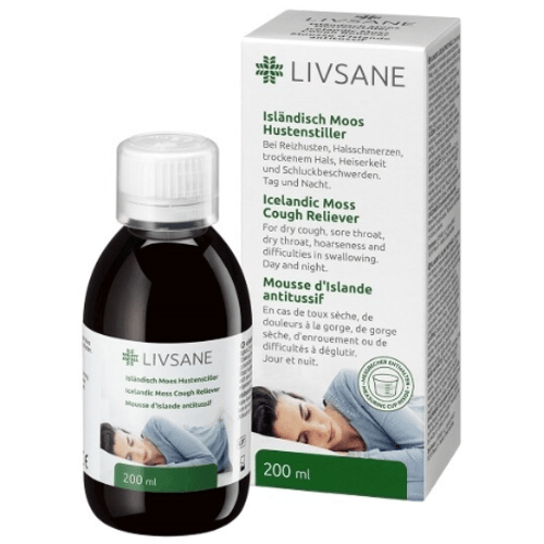 Livsane Islandský lišejník proti kašli 200 ml