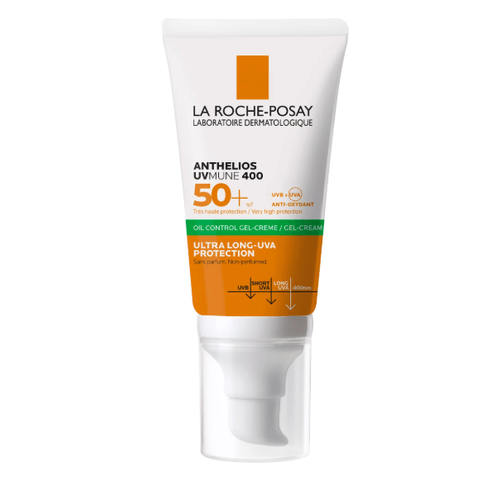 La Roche-Posay Anthelios UVMUNE 400 oil control gel-krém SPF 50+ bez parfému pro citlivou mastnou pleť 50 ml