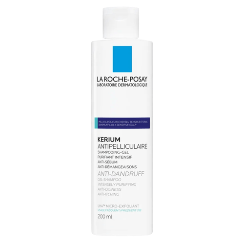 La Roche-Posay Kerium Šampón proti lupům na mastné vlasy 200 ml