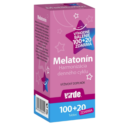 Virde Melatonin Výhodné balení 100 + 20 tablet