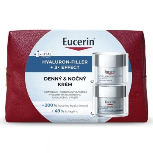 Eucerin Vánoce Hyaluron-Filler 3x EFFECT Denní krém + Noční krém