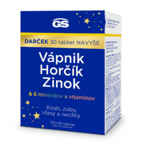 GS Vápník, Hořčík, Zinek dárek 160 ks
