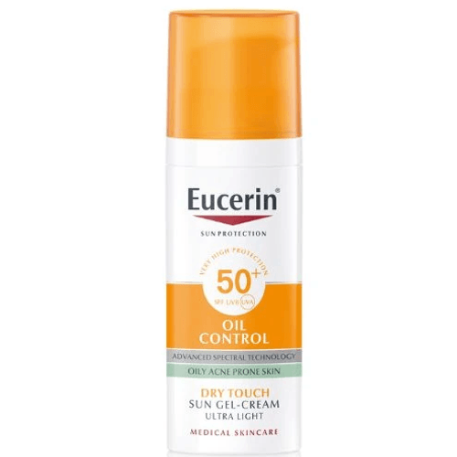 Eucerin Sun Ochranný krémový gel na opalování na obličej Dry Touch OIL CONTROL SPF 50+ 50 ml