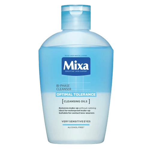 Mixa Optimal Tolerance dvoufázový odličovač očí pro citlivou pleť 125 ml