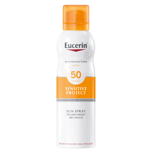 Eucerin Transparentní sprej na opalování Dry Touch Sensitive Protect SPF 50 200 ml