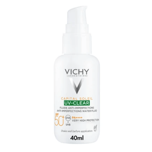 Vichy Capital Soleil UV-Clear ochranný fluid proti nedokonalostem pleti SPF50+ 40 ml