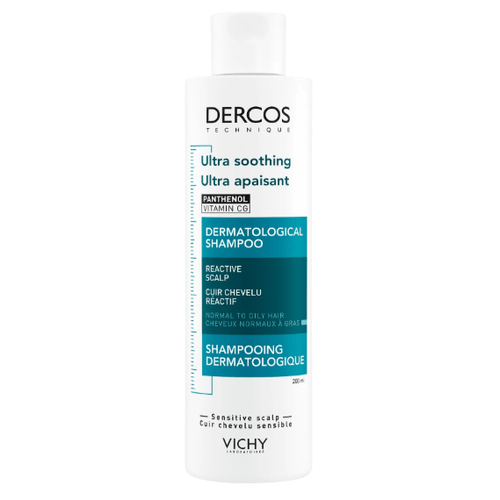 Vichy DERCOS Ultra Soothing Sensitive gras šampon na mastné vlasy 200 ml