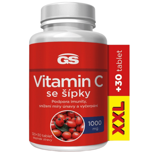 GS Vitamín C1000 se šípky XXL 120 + 30 tablet