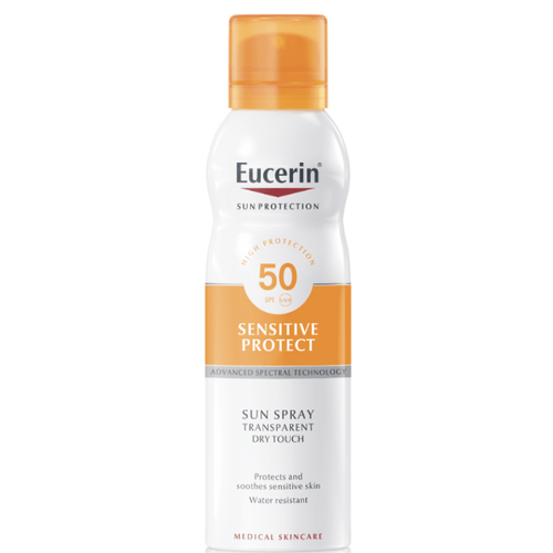 Eucerin Sun Dry Touche Transparentní sprej na opalování SPF 50 200 ml