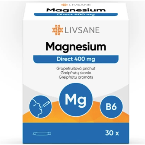 Livsane Magnesium direct 400 mg grapefruit 30 ks